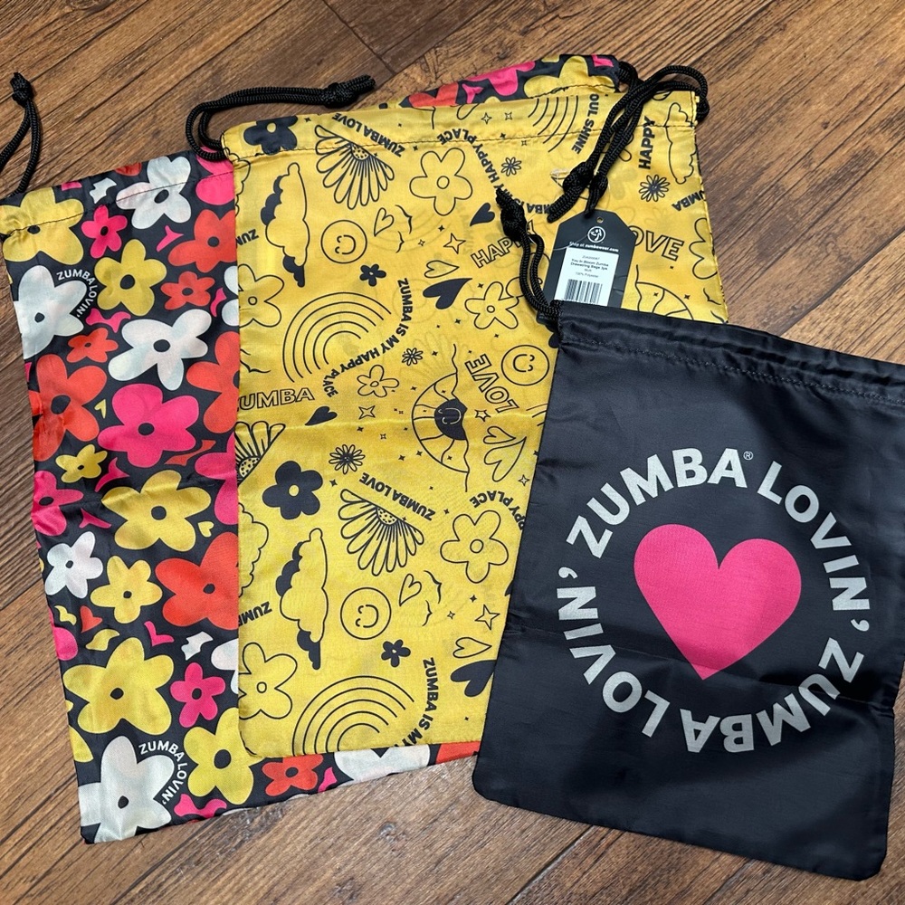 Zumba Fitness Colorful Drawstring Satchels